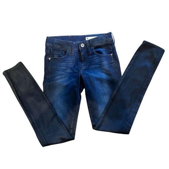 G-Star Raw Woman’s Nova Mid-waist Skinny Glaze Super-stretch Dk Aged Jeans Sz 26 - Picture 2 of 8